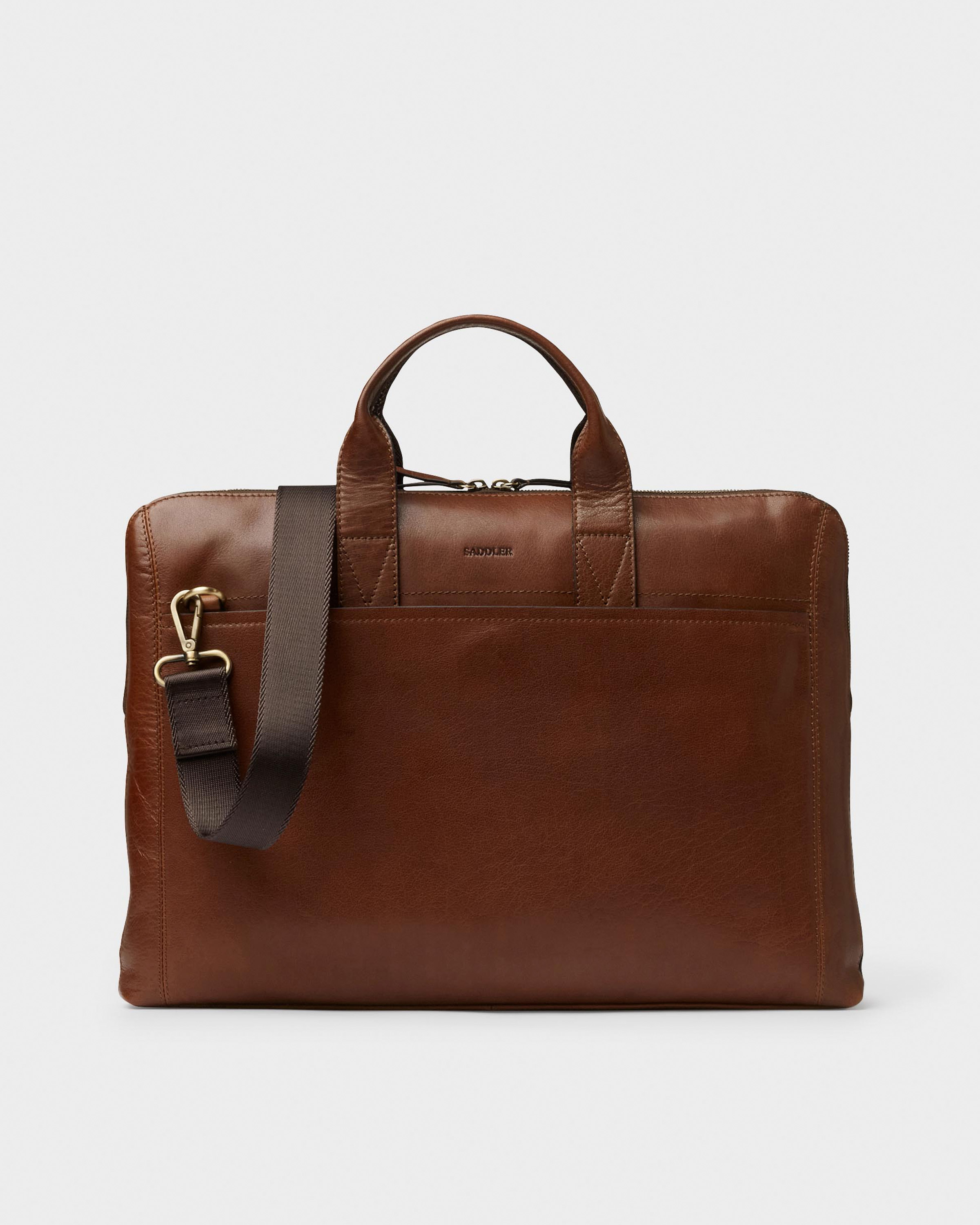 Saddler Gustav mighty datorväska Brun One Size Herr/Dam